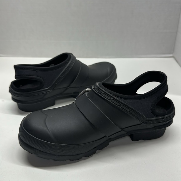 Hunter Original Clogs Waterproof Slip On Rubber Low Top Shoes Black Women's 5 - Picture 5 of 8